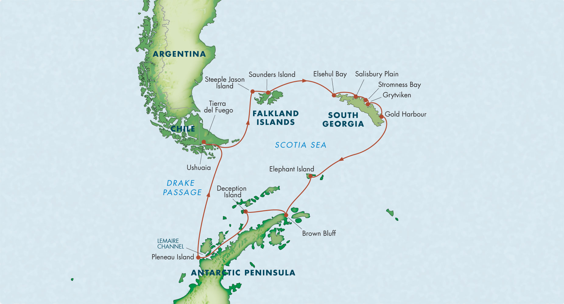 South Island On World Map